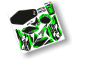 Body-Stickers CROSS/MONO-Bikes «GREEN» 10...