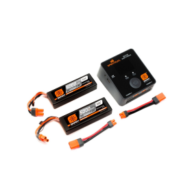 Smart Powerstage Bundle 4S 2x 5000mAh 2S 50C Smart LiPo batterie 1X S2100 Smart AC Charger