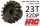 Motorritzel 32DP / 0,8M / 5mm Achse Stahl Leicht 23Z
