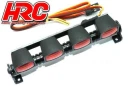 Lichtset 1:10 oder Monster Truck LED JR Stecker Dachleuchten Stange Typ A Rot