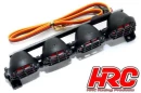 Lichtset 1:10 oder Monster Truck LED JR Stecker Dachleuchten Stange Typ B Rot