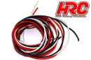 Kabel 22 Gauge / 0.33mm2 White, Rot und Schwarz Flach (2m)