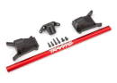 Chassis brace kit, Red (fits Rustler® 4X4 and Slash...