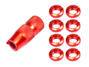 Aluminum Transmitter Switch Nuts (RED) For Spektrum DX...
