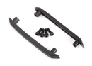 Skid plate, roof (body) (black) (left & right)/ 3x8mm...