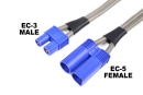 Charge Lead Pro "EC-3" - EC-5 Female - 40 cm - Flat silicone wire 14AWG