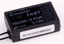 Empfänger Graupner FALCON 12 PLUS 6-Kanal mit Gyro und Vario / Antennendiversity HOTT
