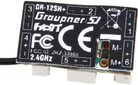 Empfänger Graupner Micro GR-12SH+ 6-Kanal HOTT