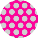 Oracover Fun 1 - (16mm Dots) Fluorescent Pink + Silver (...
