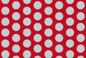 Oracover Fun 1 - (16mm Dots) Light Red + Silver ( Length : Roll 10m , Width : 60cm )