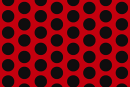 Orastick Fun 1 - (16mm Dots) Fluorescent Red + Black (...