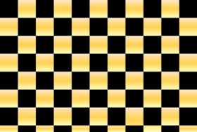 Orastick Fun 4 - (12,5mm Square) Pearl Gold Yellow + Black ( Length : Roll 2m , Width : 60cm )