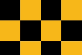Oracover Fun 6 - (104mm Square) Yellow - Black ( Length : Roll 10m , Width : 60cm )