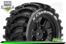 Komplettradsatz MFT - X-CYCLONE - KRATON 8S Serie Tire Set - Mounted - Sport - Black Wheels - Hex 24mm