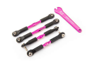 Turnbuckles, aluminum (pink-anodized) , camber links,...