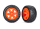 Tires & wheels, assembled, glued (2.8 ) (RXT orange wheels, Anaconda tires , foam inserts) (4WD electric front/r