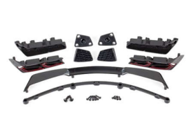 Tail lights (2)/ tail light mounts (2 )/ wing/ wing mount/ vent, rear (2)/ vent mount, rear (2)/ 2.6x8mm BCS (2)