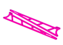 Side plates, wheelie bar, pink (alumi num) (2)
