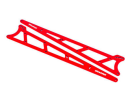 Side plates, wheelie bar, red (alumin um) (2)