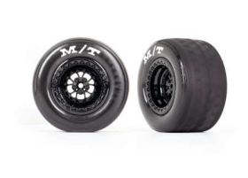 Tires & wheels, assembled, glued (Wel d gloss black wheels, tires, foam ins erts) (rear) (2)
