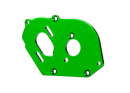 Plate, motor, green (4mm thick) (alum inum)/ 3x10mm CS...