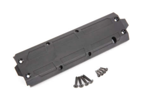 Skidplate, center/ 4x20 CCS (4)/ 3x10 CS (4) (fits Maxx with extended chas sis (352mm wheelbase))