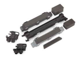 Battery hold-down/ mounts (front & re ar)/ battery compartment spacers/ foa m pads (fits Maxx with extended chass