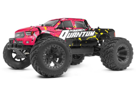 Monster Truck Quantum MT 1:10 4WD RTR Pink-Yellow mit Ladegerät & Akku