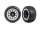 Tires & wheels, assembled (2.2 graph ite gray, satin chrome beadlock wheel s, Alias 2.2 tires) (2) (Bandit rear