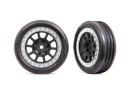 Tires & wheels, assembled (2.2 graph ite gray, satin...