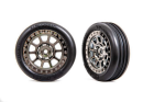 Tires & wheels, assembled (2.2 black chrome wheels,...