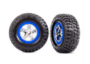 Tires & wheels, assembled, glued (SCT chrome, blue...