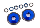 Wheels, wheelie bar, 6061-T6 aluminum (blue-anodized)...