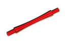 Axle, wheelie bar, 6061-T6 aluminum ( red-anodized) (1)/...