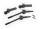 Driveshafts, rear, extreme heavy duty , steel-spline constant-velocity with 6mm stub axles (complete assembly) (