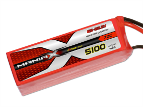 ManiaX 70C eXtreme 22.2V 5100mAh 70C 2 wires for power