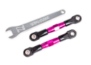 Camber links, rear (TUBES pink-anodiz ed, 7075-T6...