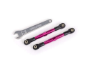 Toe links, front (TUBES pink-anodized , 7075-T6 aluminum,...