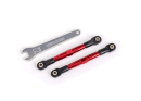 Toe links, front (TUBES red-anodized, 7075-T6 aluminum,...