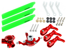 CNC AL/Plastic Triple Green Blade Conversion set (RED) -...