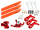 CNC AL/Plastic Triple Orange Blade Conversion set (RED) - BLADE 120S/ S2