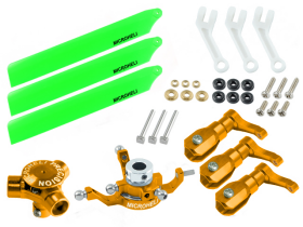 CNC AL/Plastic Triple Green Blade Conversion set (GOLD) - BLADE 120S/ S2