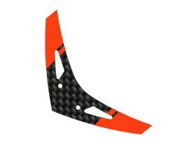 Carbon Fiber Horizontal Fin "G" Style (RD)(for MH Tail Boom Support Mount series)