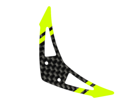 Carbon Fiber Horizontal Fin "F" Style (YL)(for MH Tail Boom Support Mount series)