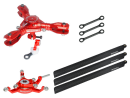 CNC Triple Carbon Fiber Blades Conversion set (RED) -...