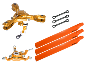 CNC Triple Orange Plastic Blades Conversion set (GOLD) - BLADE 230S / V2 / Smart