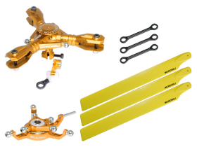 CNC Triple Yellow Plastic Blades Conversion set (GOLD) - BLADE 230S / V2 / Smart