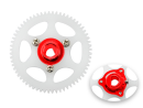 CNC Delrin Main Gear w/ Hub set (RED) - BLADE MCPX BL2