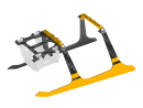 Low Profile Carbon Fiber Landing Gear w/ Adjustable...