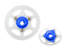CNC Delrin Main Gear w/ Hub set (BLUE) - BLADE MCPX BL2